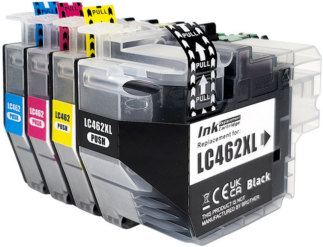 무공잉크 브라더 LC462XL 대용량호환잉크카트리지 4색 MFC-J3940DW/MFC-J2740DW, 1세트, 브라더 462XL 대용량 4색1SET