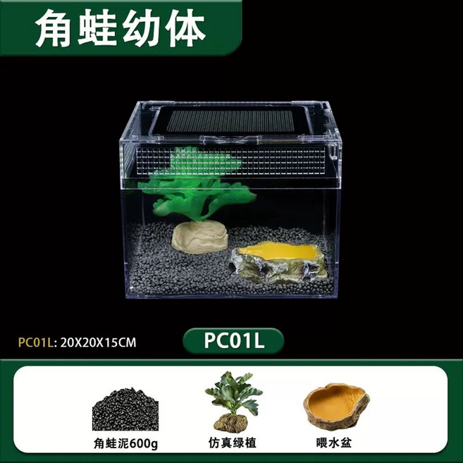 청개구육장 사슴벌레사육세트, 1개, AB. P0L 개구리 유체 세트 3