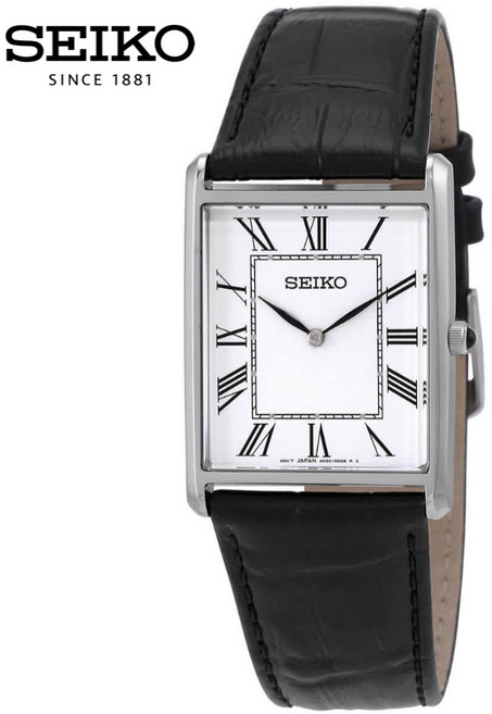 세이코 에센셜 세르띠에 탱크 가죽시계 SWR049 SWR053