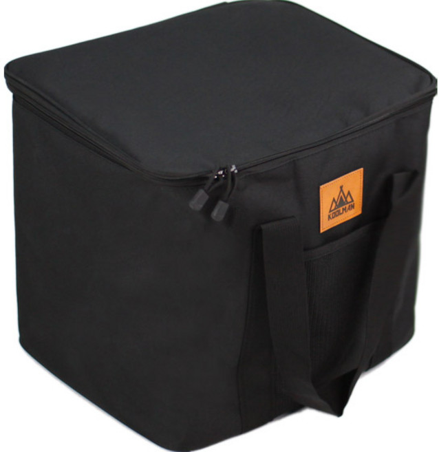 KOOLMAN(쿨맨) 다용도 캠핑 서큘레이터 제빙기 수납가방, 1개, 1단, 제빙기 수납가방 - 블랙
