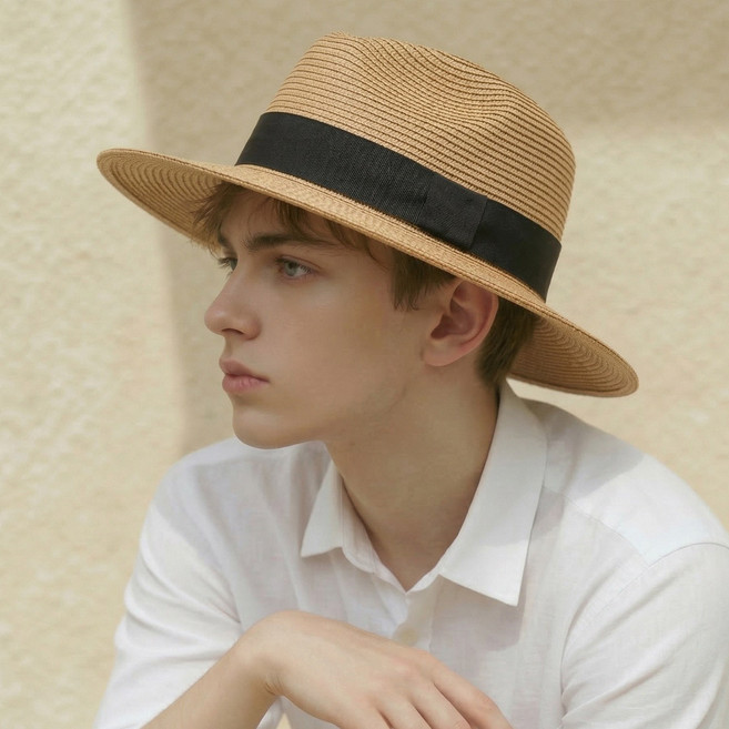 라핑 여름 밀짚모자 페도라 남녀공용 자외선차단 썬햇 파나마햇