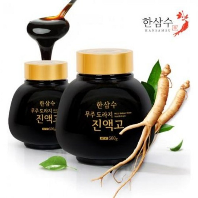 한삼수 무주도라지 진액고 도라지청 농축 선물포장세트, 500g, 1개
