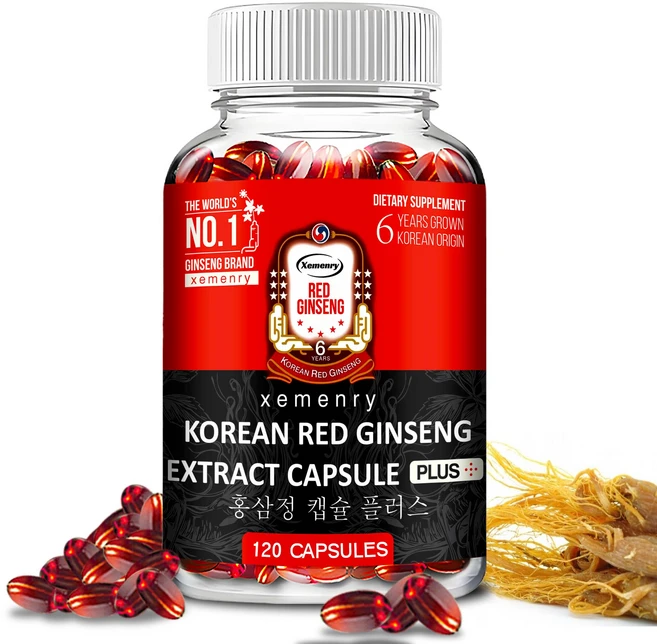 한국산 홍삼 추출물 - 고강도 효능 테스토스테론 부스터, 2개, 60정 - 쿠팡