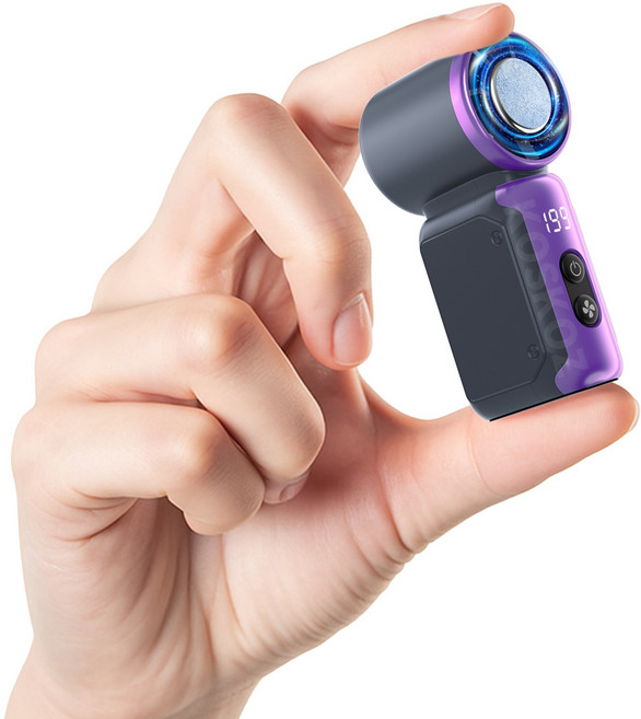 KOSKOZ 초미니 급속 냉각 핸디 휴대용선풍기, Grey, K813