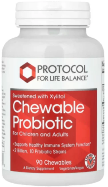 프로토콜포라이프 어린이 청소년 츄어블 20억 유산균 90정 만2세이상, 프로토콜 라이프 밸런스 103319 츄어블 프로바이오틱, 1개 - 쿠팡