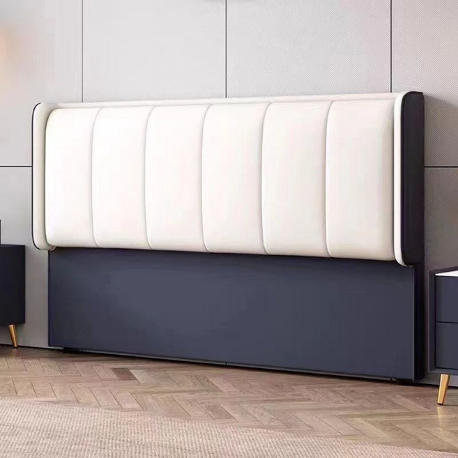 모던 심플 침대 헤드보드 싱글/슈퍼 싱글/더블/퀸 치수 침대헤드선반, 파란색+흰색