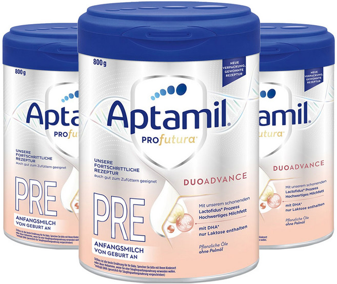 압타밀 프로푸투라 듀오어드밴스 분유 프레, 800g, 3개
