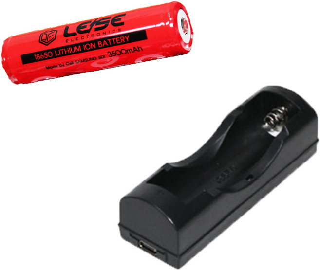 삼성 18650 3500mAh 충전지 1알 + 1구 충전홀더, 1개, 1개입