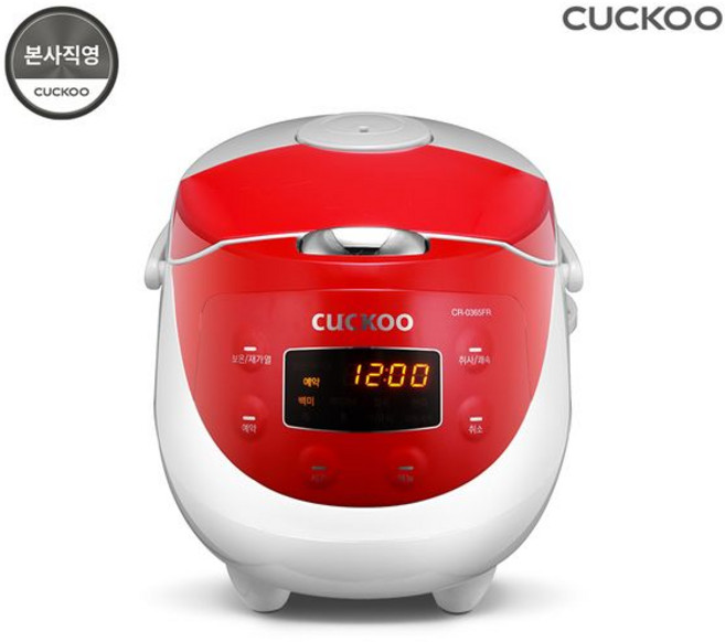 쿠쿠 3인용 밥솥, 레드, CR-0365FR