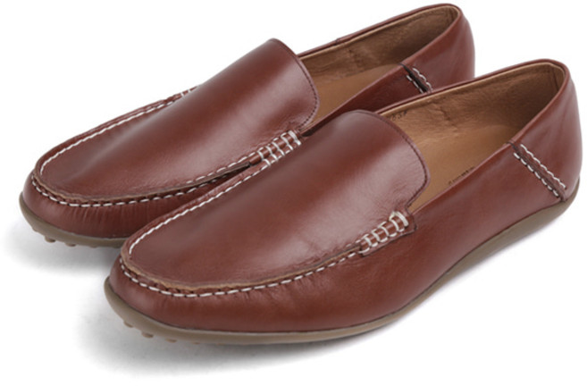 RHJ-54-401 브라운 남자로퍼 수제화 키높이 낮은굽1cm