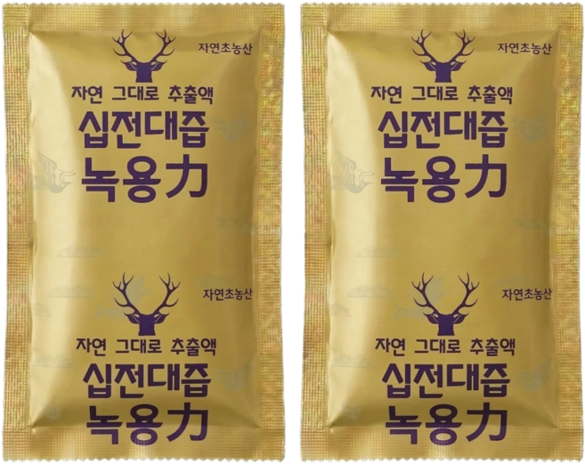 십전대즙녹용 )십전대보기력 십전대보차즙 녹용진액 자연초농산, 60개, 105ml