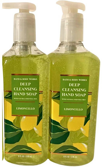 Bath & Body Works 클렌징 젤 핸드 솝 2팩 각 병 226.8g(8온스) (리몬첼로), 배쓰앤바디웍스 Bath & Body Works 클렌징