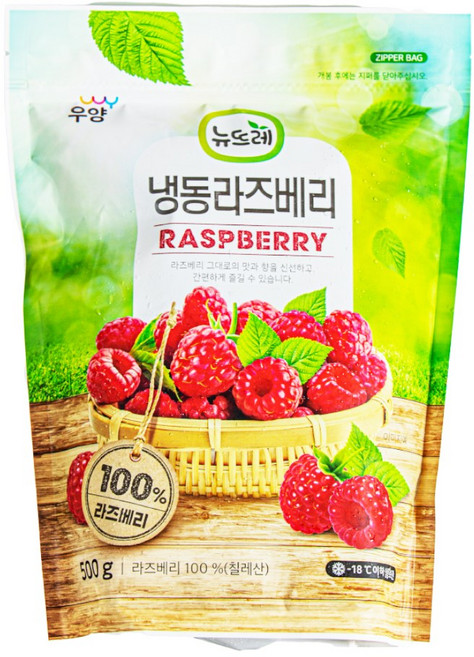 뉴뜨레 냉동 라즈베리, 500g, 1개