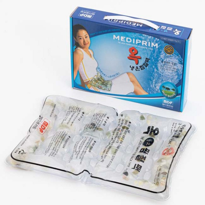 (찜질팩의 명가) 엠디프라임 천연옥 냉온 찜질팩 1개 (PVC찜질팩), 1세트