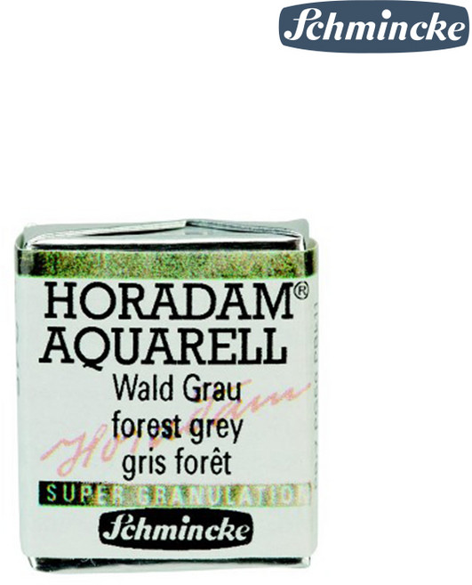 쉬민케 호라담 수채물감 고체케익 1/2pans 그래뉼레이션 Forest Grey