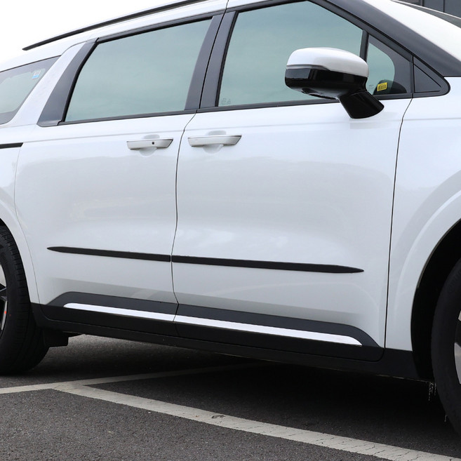 스플리터 더뉴 카니발 KA4 페이스리프트 호환 문콕방지 도어가드, 블랙, 1세트, 하단