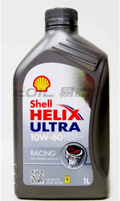 【易油網】SHELL HELIX ULTRA 10W60 SN SP 全合成機油 歐洲版, 1個, RACING 10W60
