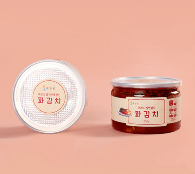 해담촌 전라도 파김치 캔 350g 국내산, 해담촌 파김치 캔 350g