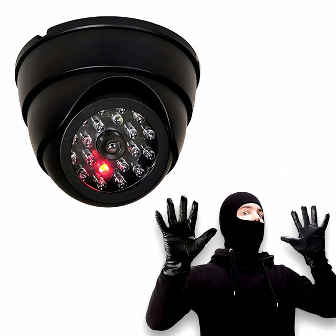 돔형 모형 CCTV 건전지 감시카메라 배터리 보안 장치 영상 녹화 장비 외부 감시 무선, 본상품