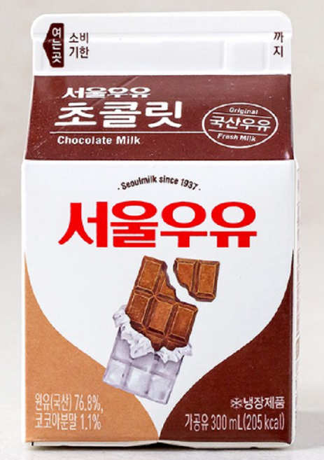 서울우유 초코, 300ml, 8개