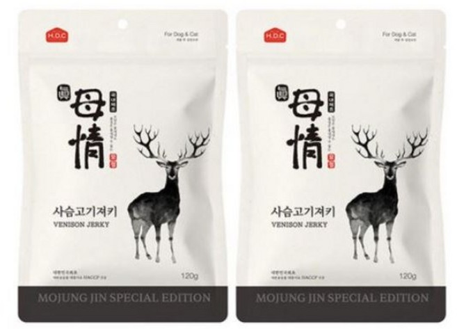 모정 강아지 간식 120g, 사슴고기져키, 6개