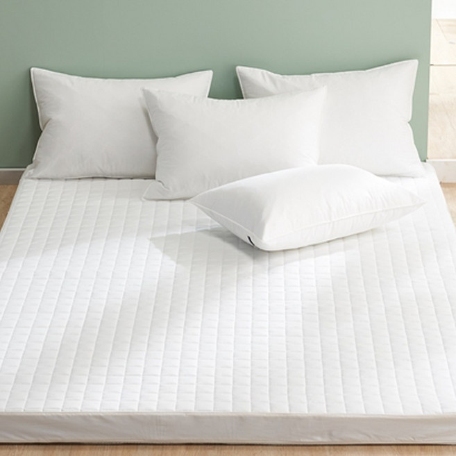 [알렌드리] 국산 순면 라텍스 매트리스 요 커버 지퍼형, 퀸(Q) 높이10cm