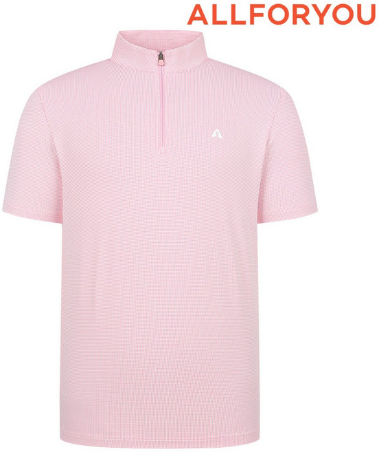 [올포유] 남성 투톤 소재 반집업 반팔 티셔츠 AMTHN3171-403