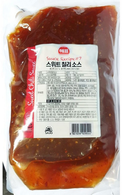 스위트칠리소스 해표 2k X6, 6개, 2kg