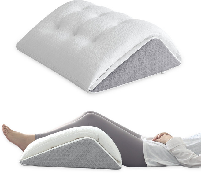 하바르고 고급 다기능 수면 다리 올리기 베개 혈액순환, 1개, 화이트