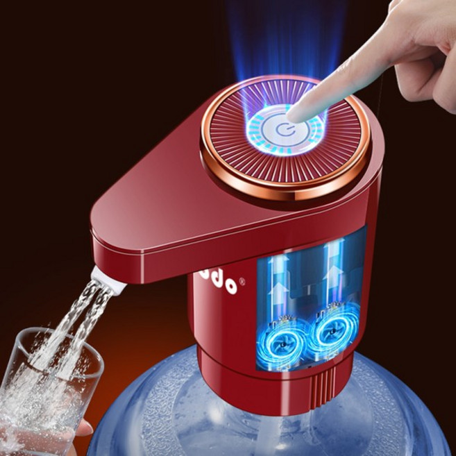 물추출기 배럴 전기 음료 기계 순수한 미네랄 워터 자동 흡수, 01 Red style, 01 빠른  Mainland