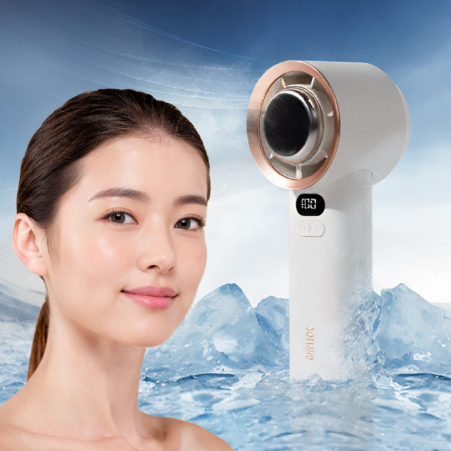 리앤리 토네이도 냉각패드 제트 에어컨 100단 BLDC 손퐁기, 크림화이트