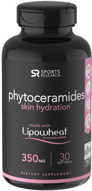 SPORTS RESEARCH 植物神經醯胺軟膠囊 350mg, 30顆, 1罐