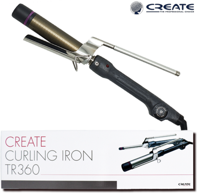 그리에이트 컬링 아이롱 TR-360 볼륨고데기 봉고데기, 38mm