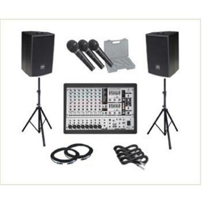 음향패키지 BEHRINGER PMP980S/파워드앰프 + B212XL(2개)/스피커 + XM1800S 1SET(3개)/마이크 + SS01(2개)/스피커스탠드 + BD106(15M)