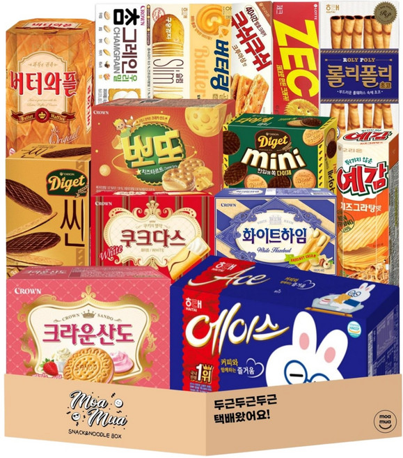 다양하게 골라담은 사무실 비스킷 15종세트, 1개