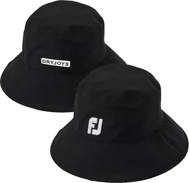 풋조이 방수 골프모자 레인 기능성 벙거지 버킷햇 모자, S/M, 블랙(9935814)