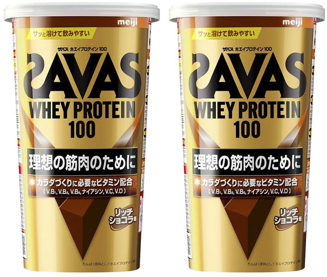 메이지 자바스 웨이 프로틴 100 리치 쇼콜라 맛, 280g, 2개