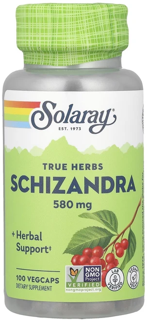 Solaray True Herbs 오미자 580mg 베지 캡슐 100정, SolarayTrueHerbs오미자580mg베지캡슐10, 1개 - 쿠팡