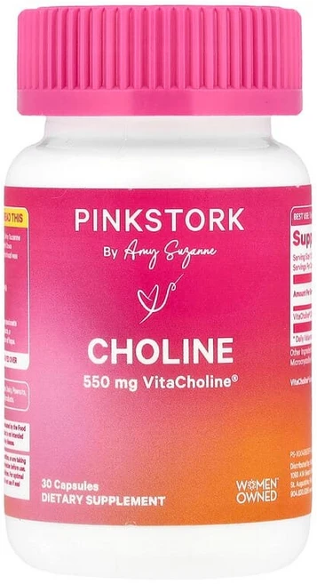 핑크 스토크 콜린 550mg 캡슐 30정 Pink Stork Vita Choline - 쿠팡