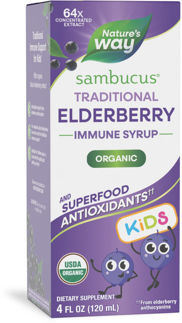 네이쳐스웨이 어린이용 삼부커스 엘더베리 시럽, 1개, 120ml