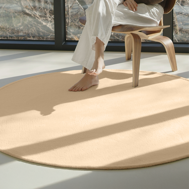 호이데코 워셔블 코지 원형 러그