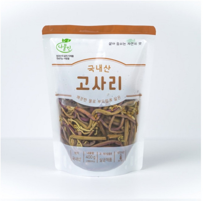 국내산 고사리 400g 1팩, 1개