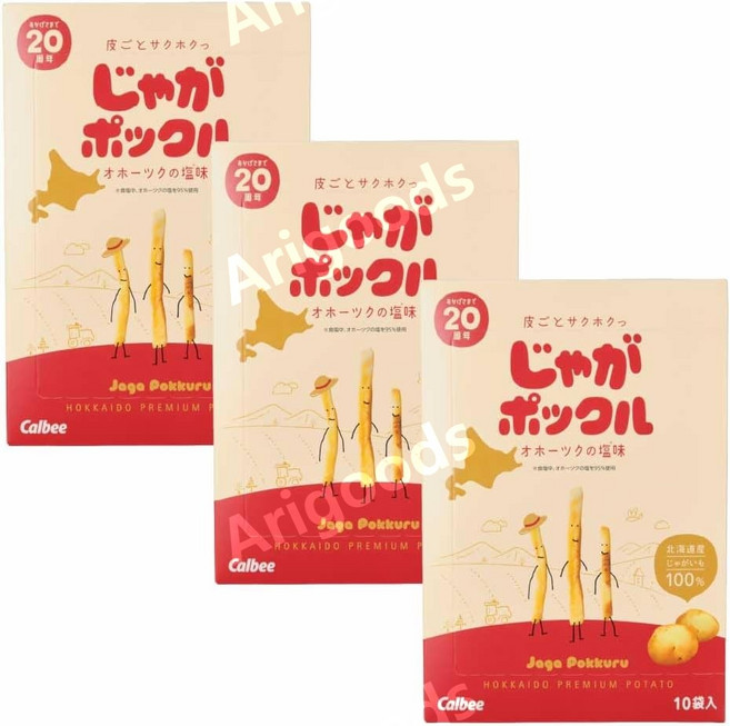가루비 calbee 포테이토팜 쟈가포클 10봉입 3상자, 180g, 상세