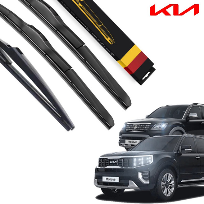 1+1+1 모하비 전차종 호환 순정형 리어 후면 후방 와이퍼 하이브리드 세트, SW-모하비 더마스터(19-현재)600+500, SRB120(12in)모하비-19.09-현재