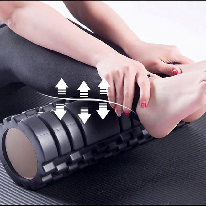 종아리 폼롤러 마사지 돌기 EVA 폼롤러 미니 필라테스 홈트 하드 폼플러, 블루, 1개