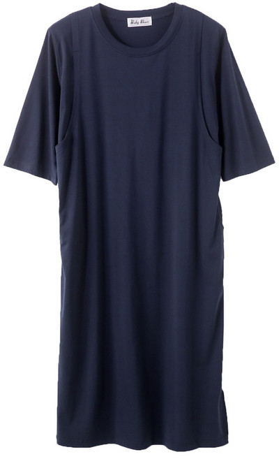 BABYSHARE 韓版寬鬆 哺乳裙 明星媽咪款 有口袋 長版舒適 孕婦連衣裙