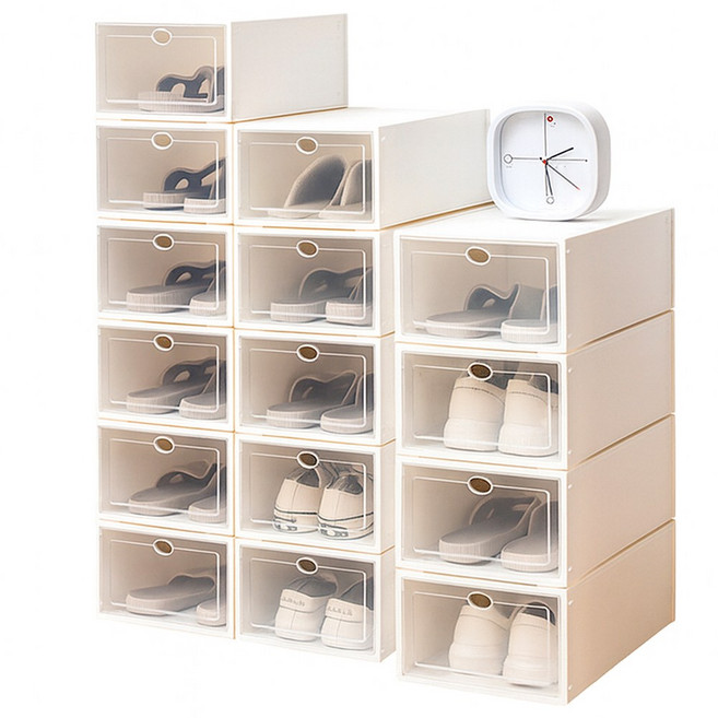 메이스 현관 신발장 정리대 수납장, 10개, 일반형 화이트 (대)