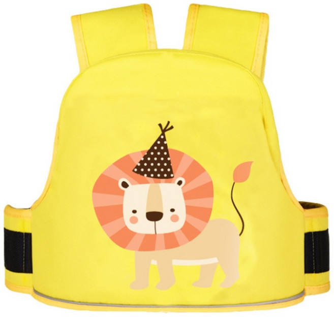 兒童機車安全背帶 - 黃獅子圖案