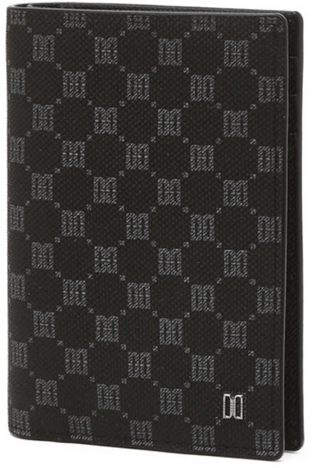 25FW 블랙 DD로고 가죽 중지갑 DBHO5F393BK