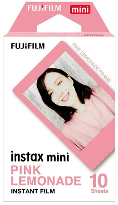 FUJIFILM 富士 instax mini 拍立得底片 (10張入), 1個, 粉色邊框底片